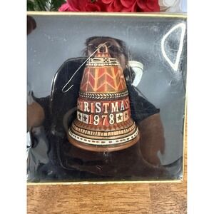 Vintage 1978 Hallmark Schneeberg Bell Ornament‎ Tree-Trimmer  Original Box